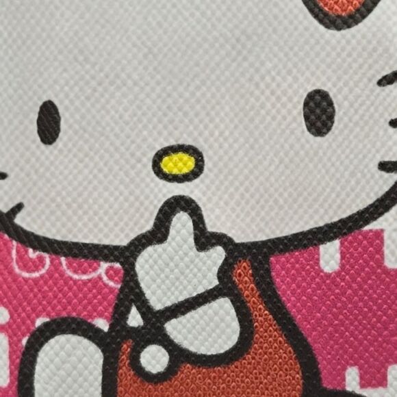 Hello Kitty Coin Pouch Mini Change Purse Pink Cartoon Cat Logo PU Leather NWT - Picture 5 of 6